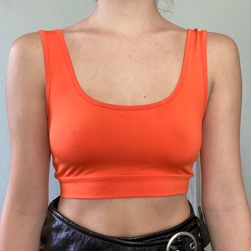sexy orange bra top